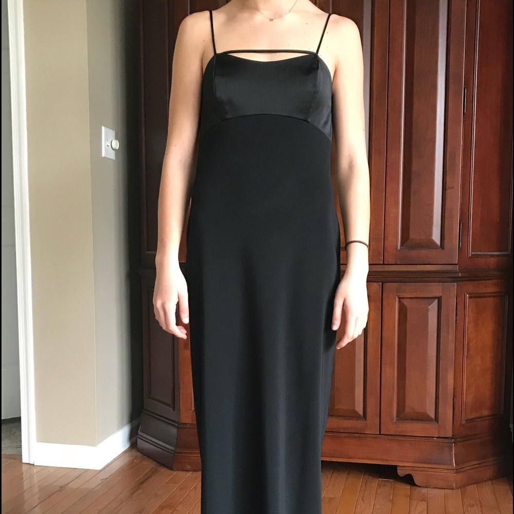 White House black market black formal gown.